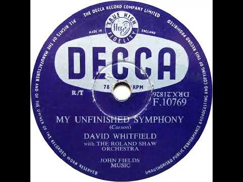 UK New Entry 1956 (128) David Whitfield - My Unfinished Symphony