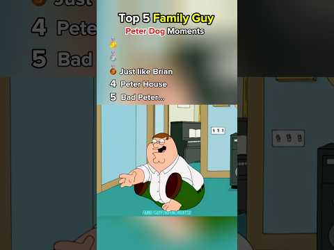 Top 5 Peter Griffin acting like a Dog moments in Family Guy