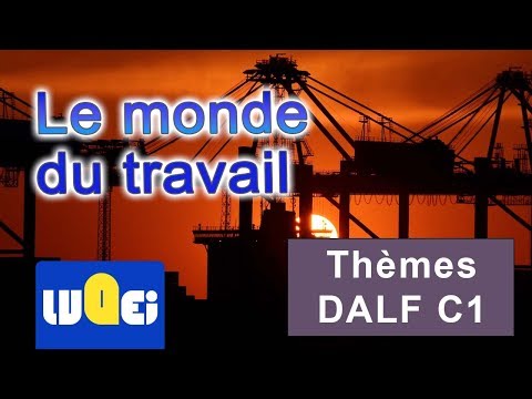 Le monde du travail en France. Thème pour le dalf C1