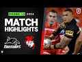 NRL 2024 | Panthers v Dragons | Match Highlights