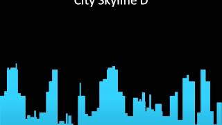 City Skyline Silhouettes for PowerPoint - 01