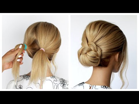 😱 Easy Bun perfect for Wedding Prom Updo Hair...