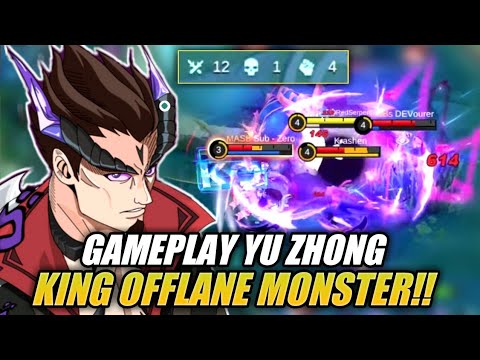 PERFECT GAMEPLAY YU ZHONG OFFLANE MONSTER!! Best Build Top 1 Global Yu Zhong - Mobile Legends