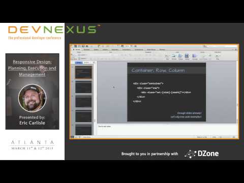 Devnexus 2015 - Responsive Design Planning, Execution & Management - Eric Carlisle
