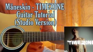 Ma¥neskin - TIMEZONE // Guitar Tutorial with TABS , *ALL SECTIONS*