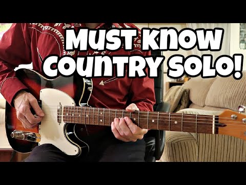 Mama Tried - Merle Haggard - Intro & Solo - Easy Country Guitar lesson w/TABS