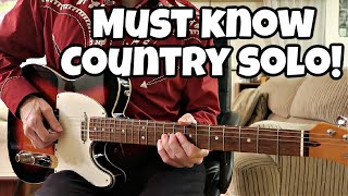 Mama Tried - Merle Haggard - Intro & Solo - Easy Country Guitar lesson w/TABS