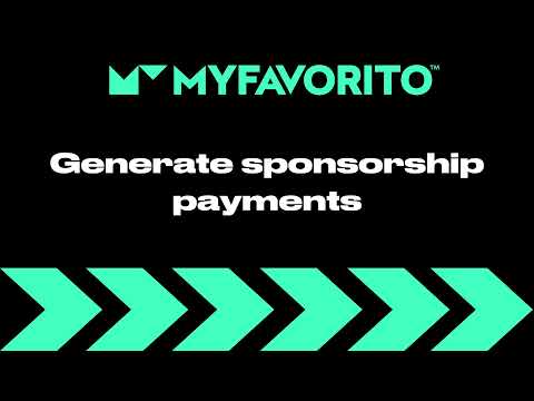MyFavorito Dashboard Tutorial (S/EN) - Generate sponsorship payments