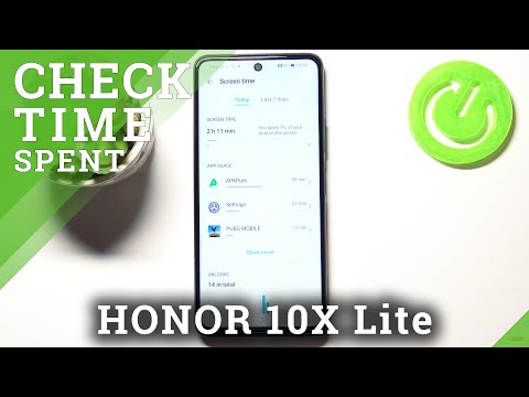 How to Check Total Screen Time in HONOR 10X Lite – Check Display Time
