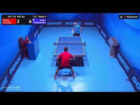 14:05 Mykola Halynskyi  - Artem Maksymenko 10.09.2023 TT Euro.Cup Ukraine  Star.  TABLE 4