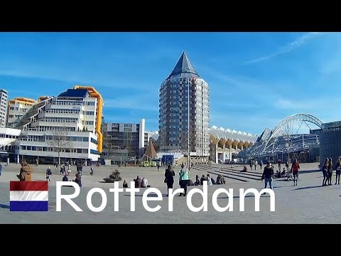 HOLLAND: Rotterdam city (arrival by train at Blaak Station)