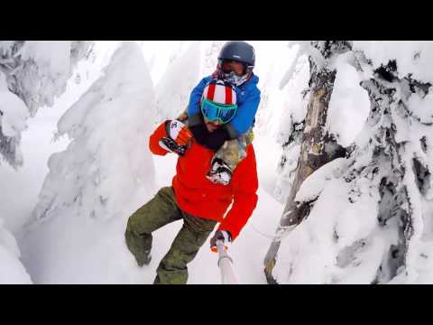 KEN BLOCK AND HIS SON SHRED CHRISTMAS POWDER AT BALDFACE