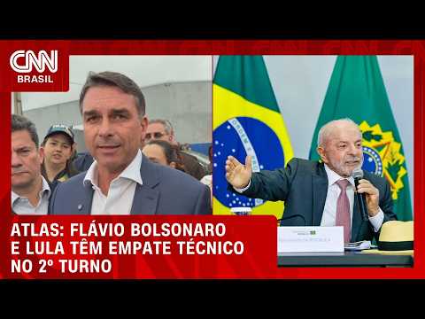 Flávio Bolsonaro tem 47,2% no 2º turno; Lula, 46,8%, diz Atlas | CNN NOVO DIA
