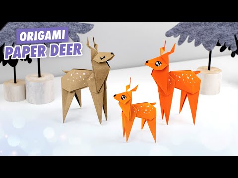 DIY Новогодний Декор ОЛЕНЁНОК из бумаги Ёлочная игрушка DIY Christmas Decoration Deer