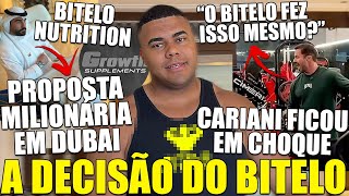 URGENTE! BITELO RECEBE PROPOSTA MILIONÁRIA E ASSUSTA CARIANI COM SEU LEVANTAMENTO DE 500lbs