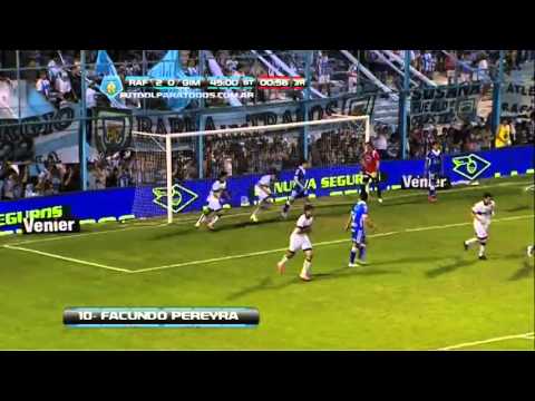 Gol de Pereyra  Rafaela 2   Gimnasia LP 1  Fecha 6  Torneo Inicial 2013