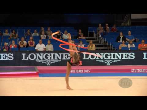 Dora VASS (HUN) 2015 Rhythmic Worlds Stuttgart - Qualifications Ribbon
