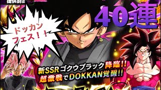 【ドッカンバトル】ゴクウブラックの新フェス限登場！ガチャ40連をゆっくり実況！