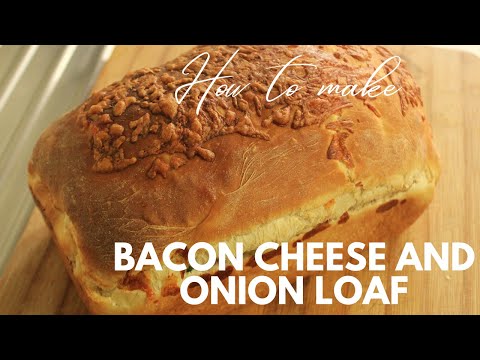 Bacon Cheese & Onion Loaf | No Knead Recipe | Bread To Make Life Delicious |