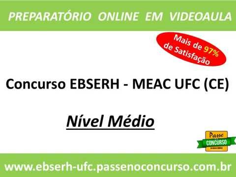 Concurso EBSERH - HCWC e MEAC UFC (CE) - Nível Médio