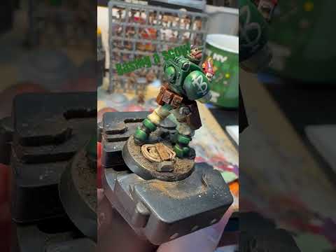 Basing a scout #warhammer40k #darkangels #spacemarinescouts #spoontasticminis