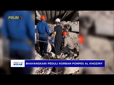 IBU KETUA BHAYANGKARI SIDOARJO TINJAU LOKASI RERUNTUHAN PONPES AL KHOZINY