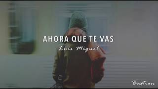 Luis Miguel - Ahora Que Te Vas (Letra) ♡