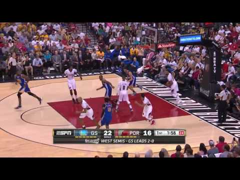 NBA Playoffs: Klay Thompson vs Portland Trail Blazers 07.05.2016 35Pts (Round 2 - Game 3)