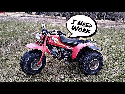 We Bought A JUNK Honda ATC 125m - Engine Seized, Full of Varnish, No Oil & Got It RUNNING!!