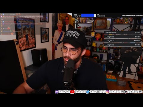 HasanAbi October 23, 2023 – Back from Vegas, Israel Palestine,Cenk debates Piers Morgan 🎮Spiderman 2