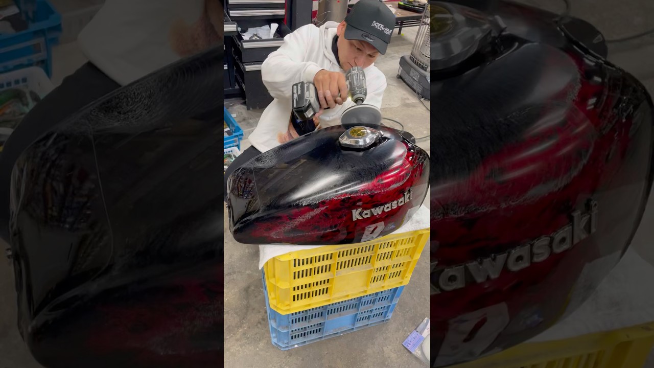 Z1 タンク磨き✨超優秀コンパウンドを発見💡 #トサキレーシング