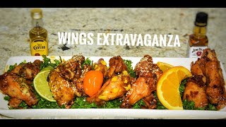 Chicken Wings 5 Ways - Super Bowl Wings Appetizer - Best Wings Recipes