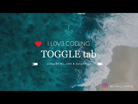 Toggle Tab Create Using Html Css And Javascript