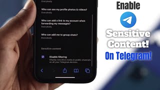 Enable Sensitive Content on Telegram! How to [iOS/Android]