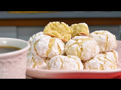 BISCOITO DE LIMÃO COM COCO | BISCOITOS CRAQUELADOS