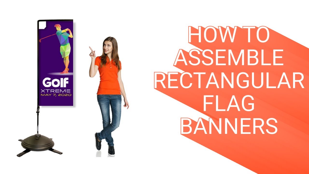 How to Assemble Rectangular Flag Banners