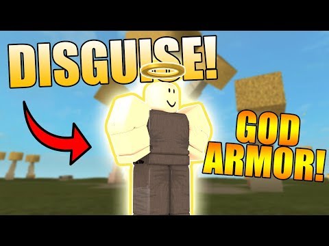 NOOB DISGUISE TROLL W/ GOD ARMOR! | ROBLOX: Booga Booga