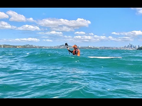 Choppy water - Fenn Blue-Fin S surfski