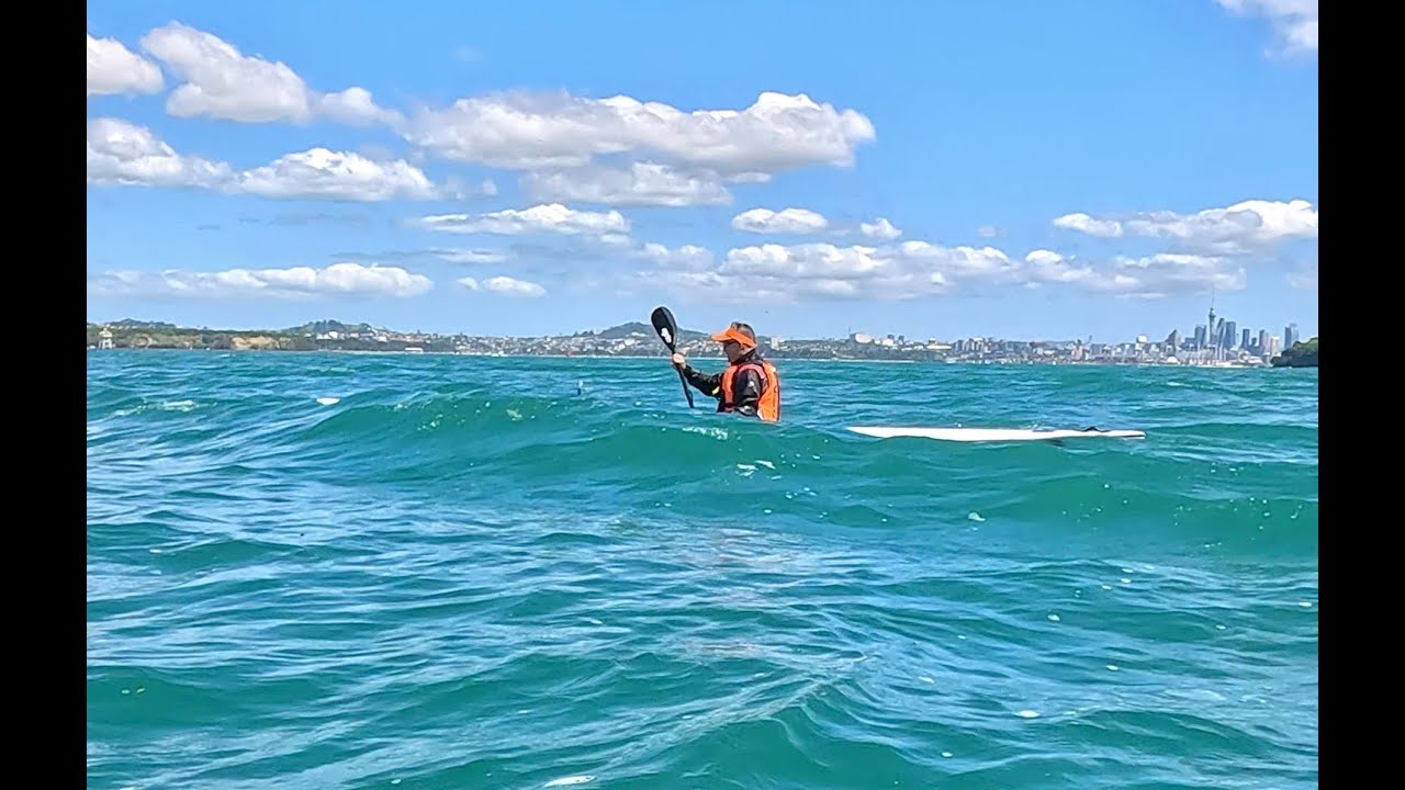 Choppy water - Fenn Blue-Fin S surfski