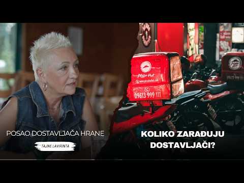 Koliko zarađuju dostavljači | Dostavljačica hrane | Slobodanka Đurić | Tajne lavirinta
