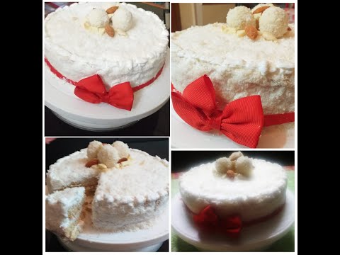 Rafello cake recipe l Almond coconut cake lTasty Eats by Rash