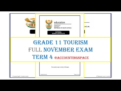 GRADE 11 TOURISM TERM 4 FULL PAPER NOVEMBER 2022