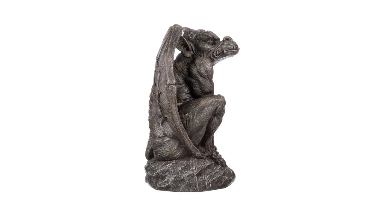 Silas the Gothic Gargoyle Sentry Statue: Large Video