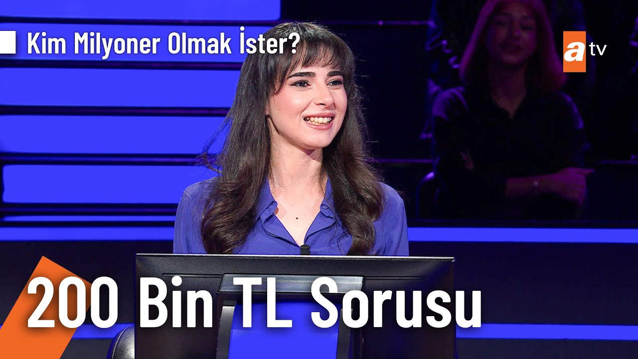 Ece Kara Aslan 200 bin TL değerindeki soruda çekildi - Kim Milyoner Olmak İster? 1201. Bölüm