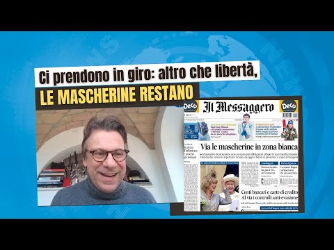 Zuppa di Porro 7 feb 2022 - Ci prendono in giro: altro che libertà, le mascherine restano