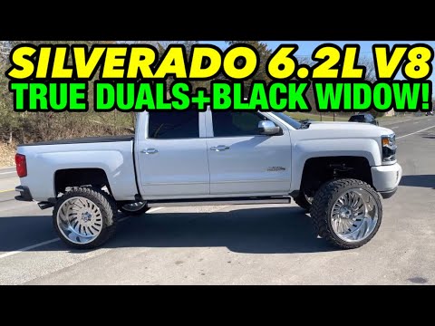 2016 Chevy Silverado High Country 6.2L V8 True Dual Exhaust w/ BLACK WIDOW RACE VENOM!