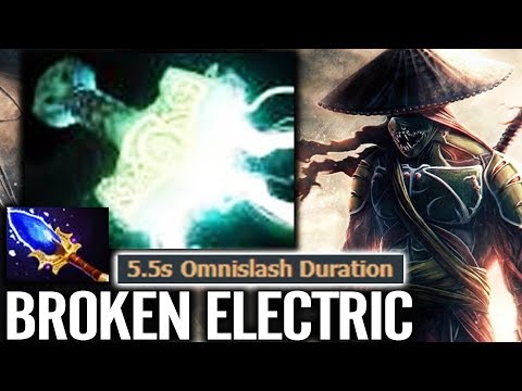 NEW AMAZING ELECTRIC OMNISLASH [Juggernaut] 5.5s Immortal Sumail Best Carry Gameplay Dota 2