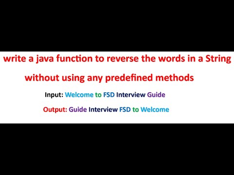 Write A Java Function To Reverse The Words In A String Without Using Any Predefined Methods Debug