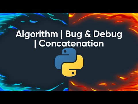 Level 1 Lesson 4 Python Algorithm Bug Debug Concatenation