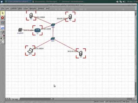 Configure SNMP service in CORE Network Emulator